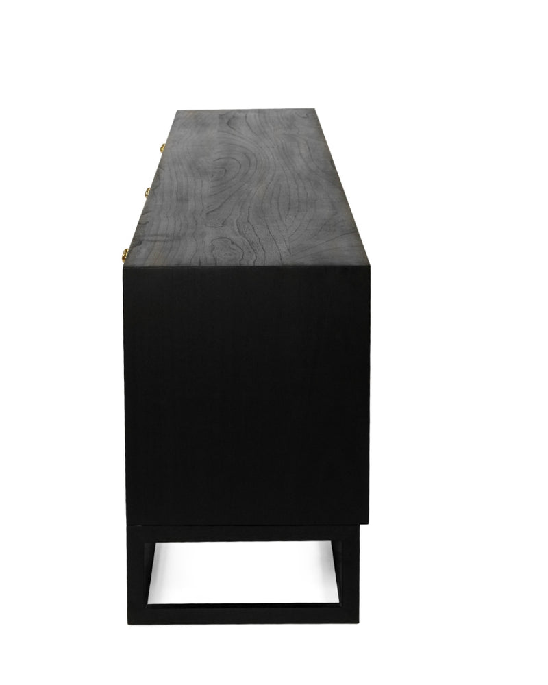 Huxley TV Entertainment Unit in Black - 6 Door