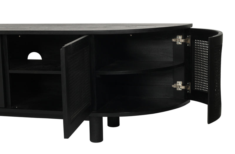 Luca TV Media Unit in Black- Regular