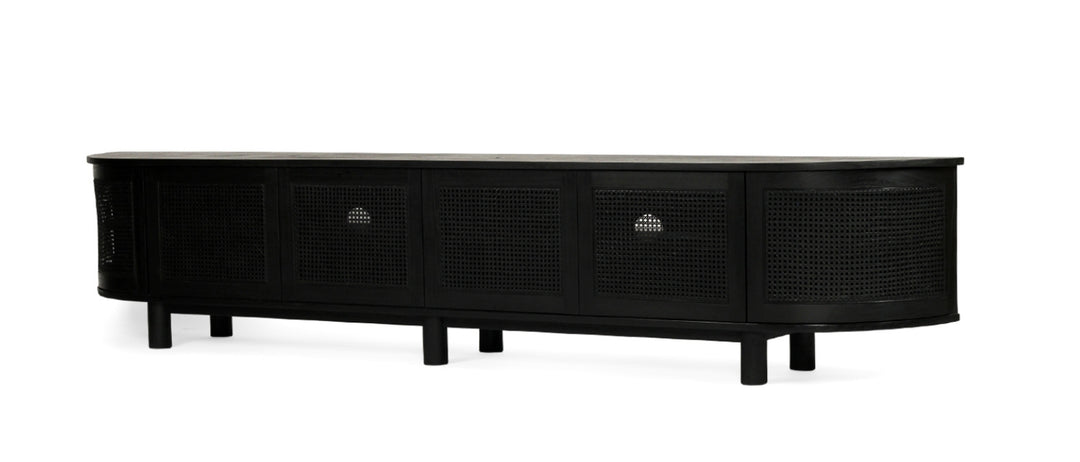 Luca TV Media Unit in Black- Large