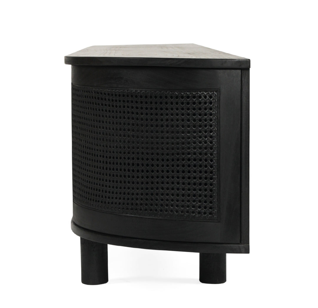 Luca TV Media Unit in Black- Large
