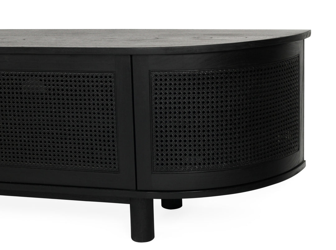 Luca TV Media Unit in Black- Large