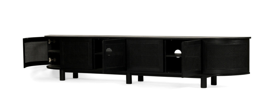 Luca TV Media Unit in Black- Large