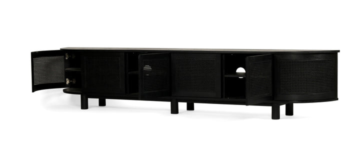Luca TV Media Unit in Black- Large
