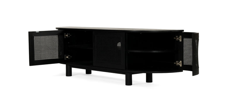 Luca TV Media Unit in Black- Regular