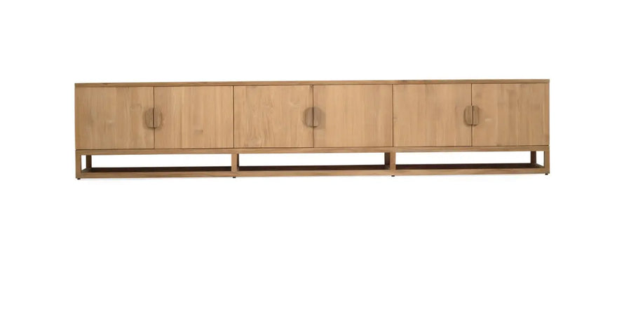 Barlowe TV Entertainment Unit - 6 Door Rustic Charm Interiors
