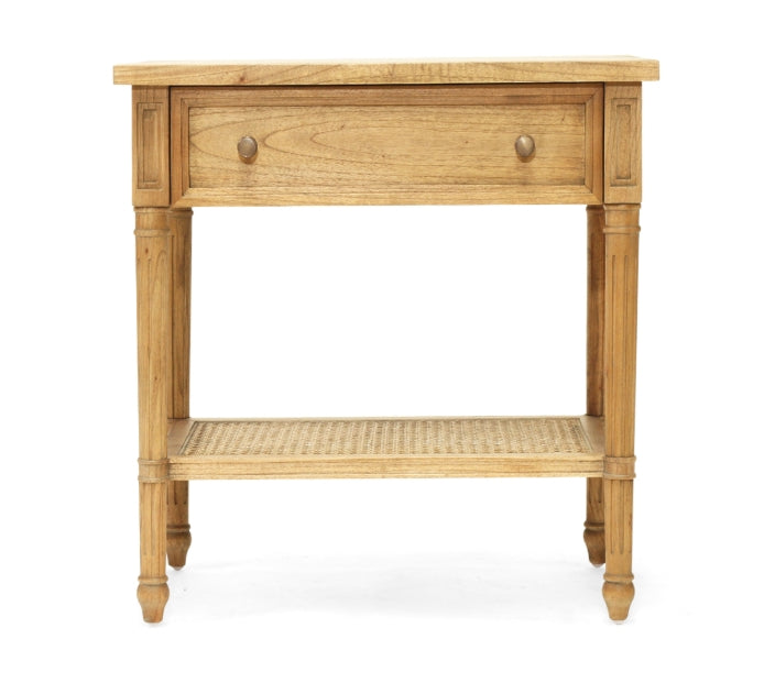 Coralie Nightstand in Weathered Oak - 70cm