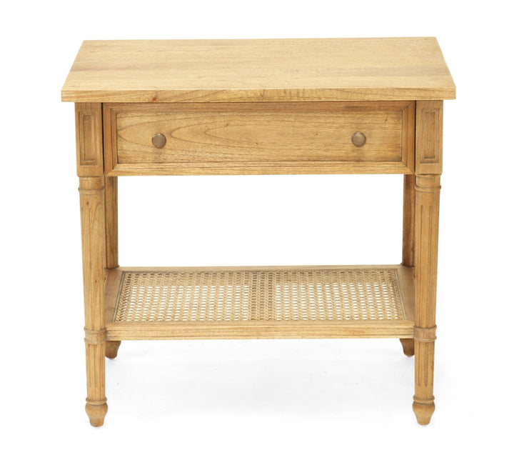 Coralie Nightstand in Weathered Oak - 70cm