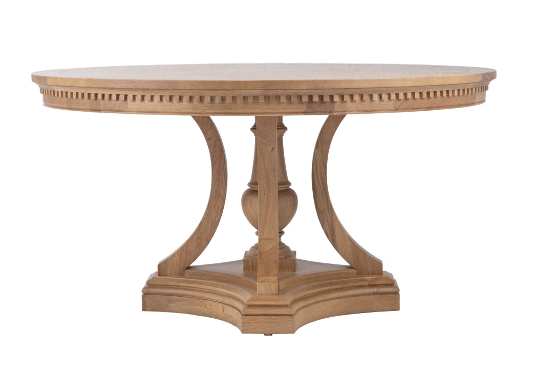 St. James Round Dining Table in Natural Oak