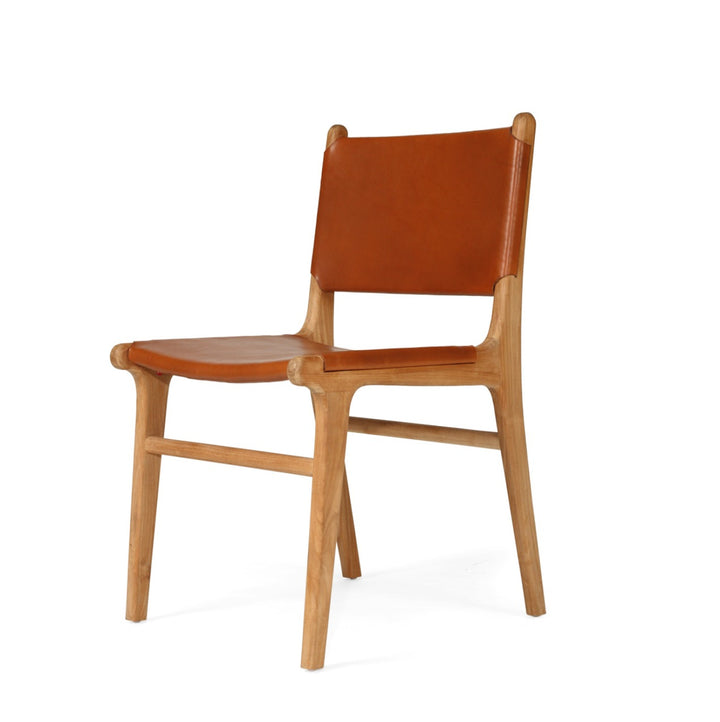 Sutton Leather Dining Chair - Tan