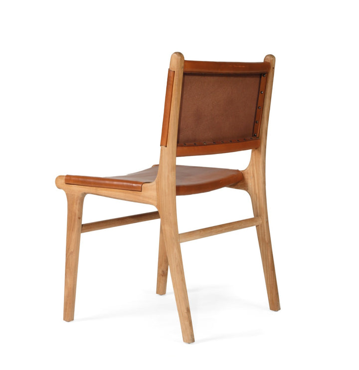 Sutton Leather Dining Chair - Tan