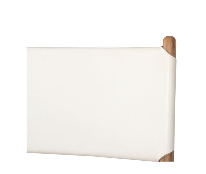 Sutton Leather Dining Chair - White
