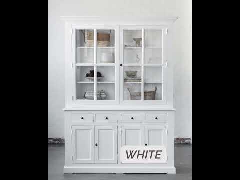 French Window Cabinet - Polar White