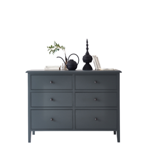 Durham 6 Drawer Chest - Charcoal