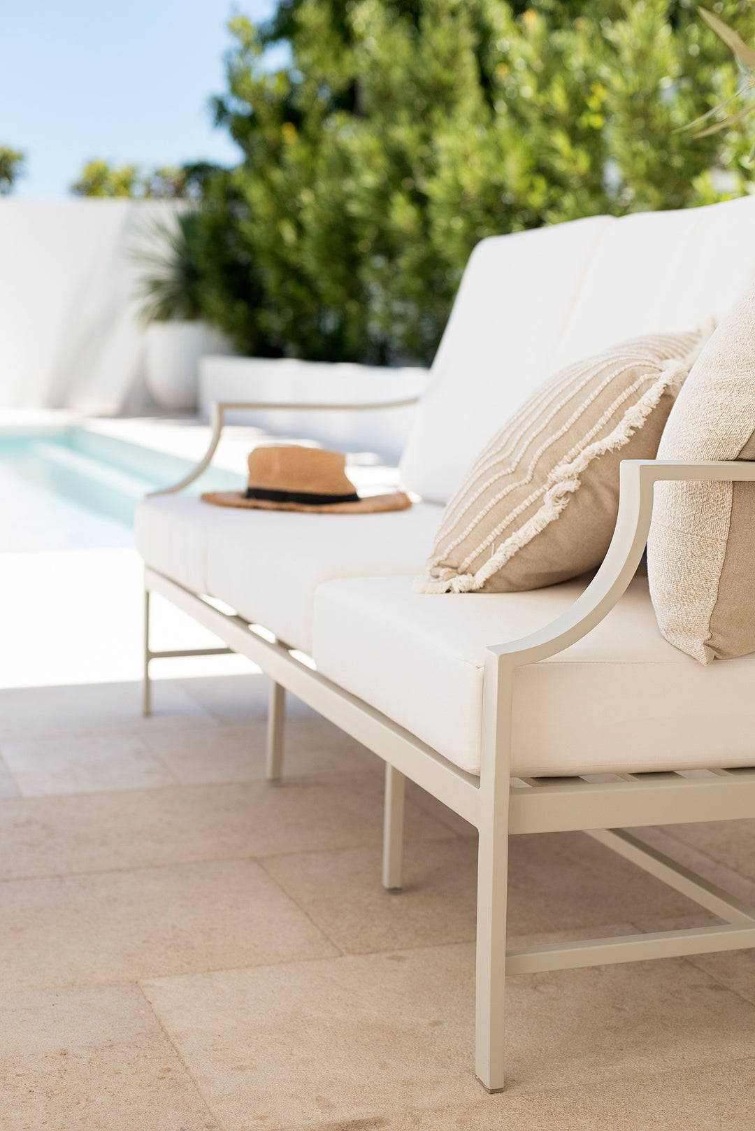 Portofino Outdoor Sofa in Alabaster