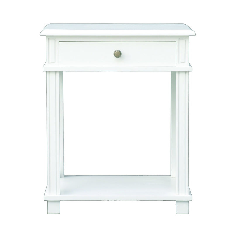 Montauk Bedside Table in White
