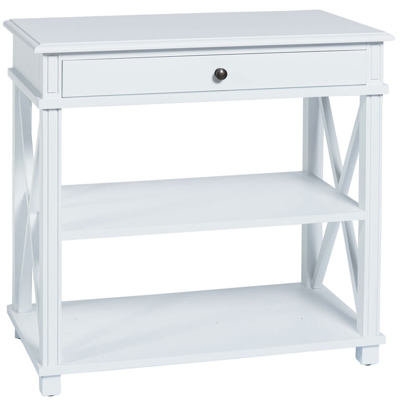 Montauk Bedside Table Large in White