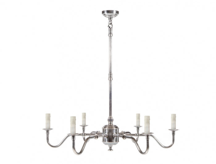 Andie Chandelier- Antique Silver & Black