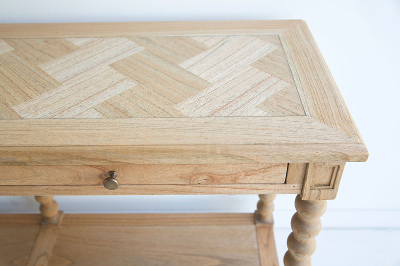 Barley Twist Console- Two Drawers