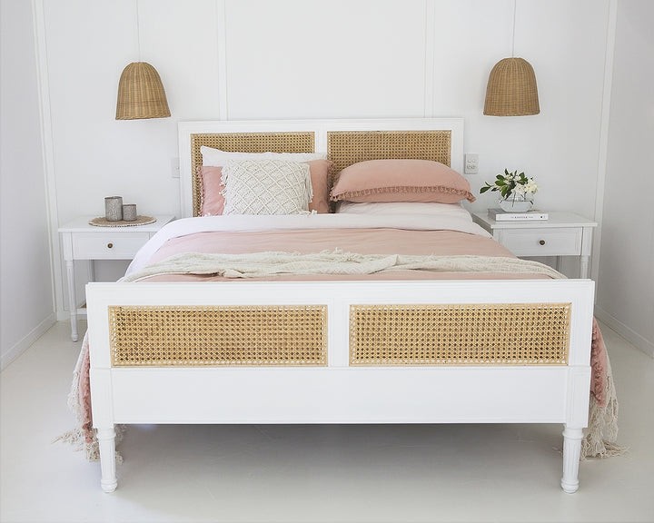 Coralie Bedside in White