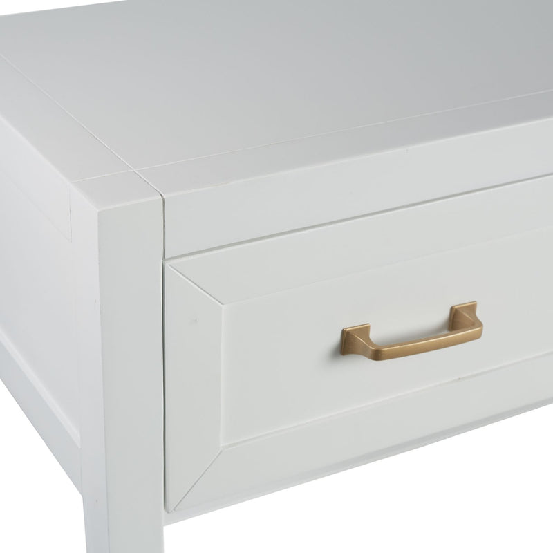 Cabot Bedside Table in White