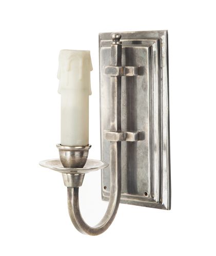 Charleston Sconce in Antique Silver