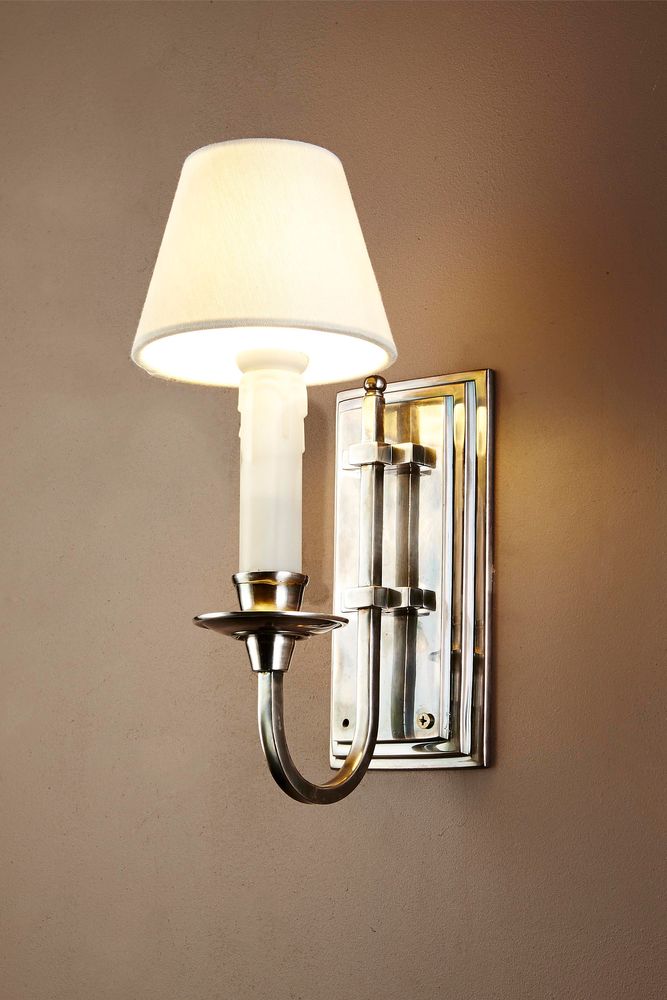 Charleston Sconce in Antique Silver