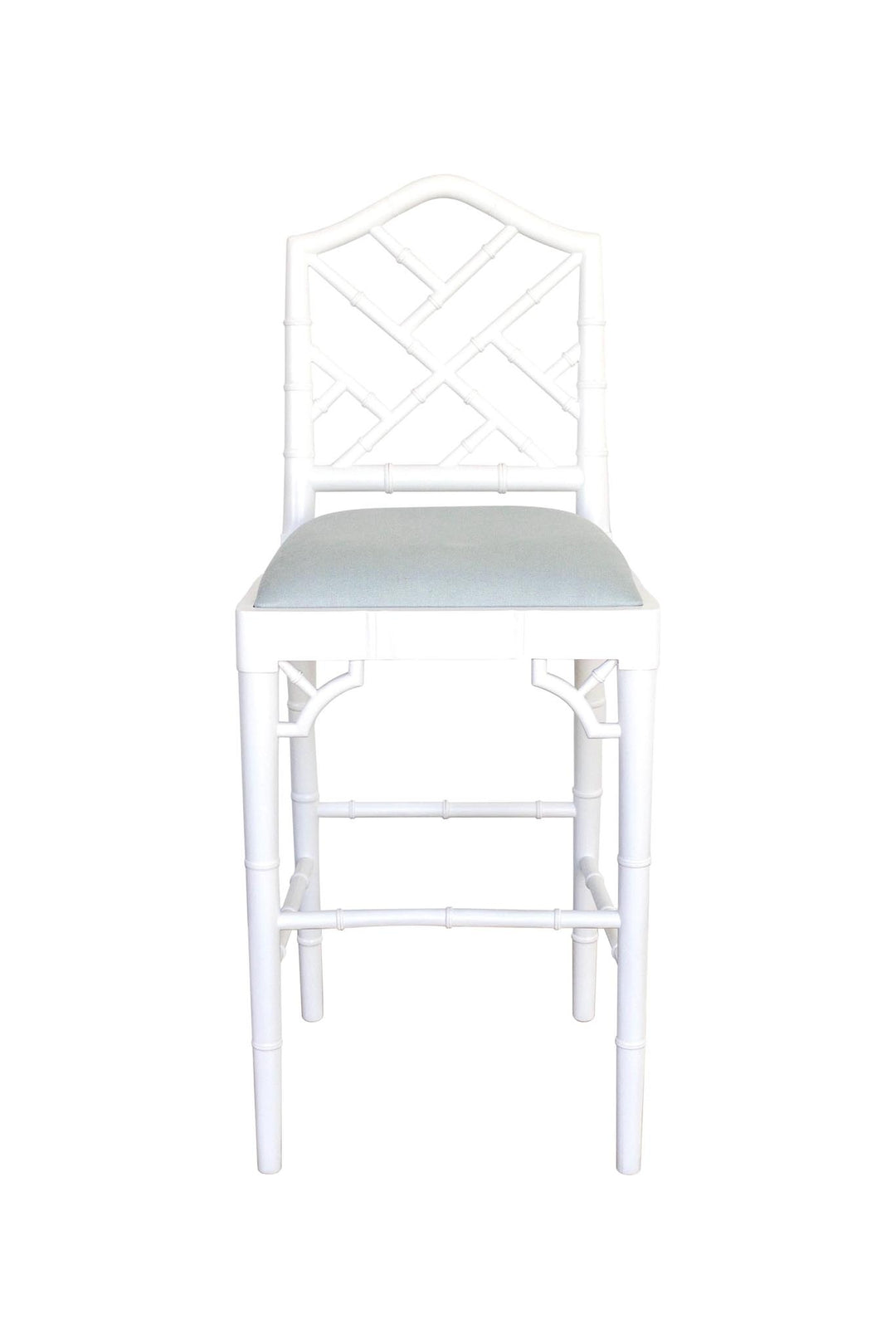 Chippendale Stool in White
