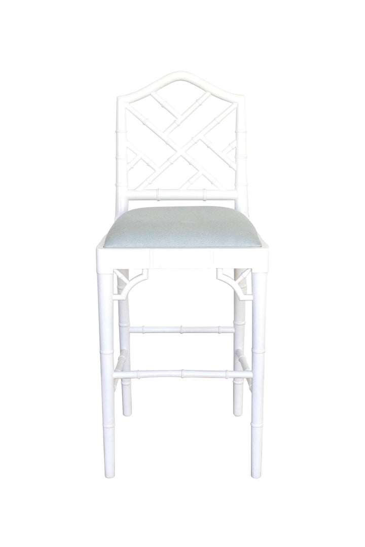 Chippendale Stool in White