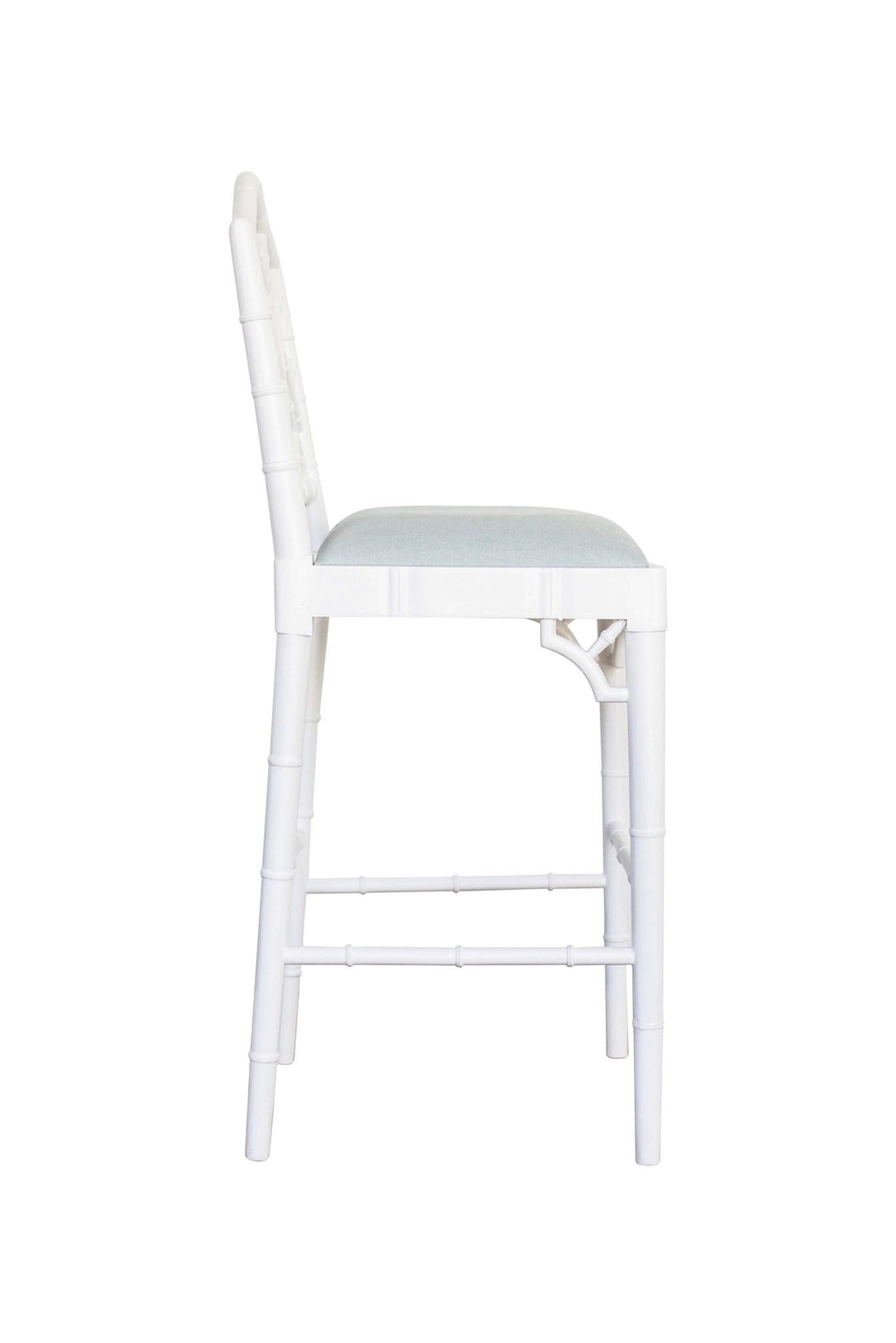 Chippendale Stool in White