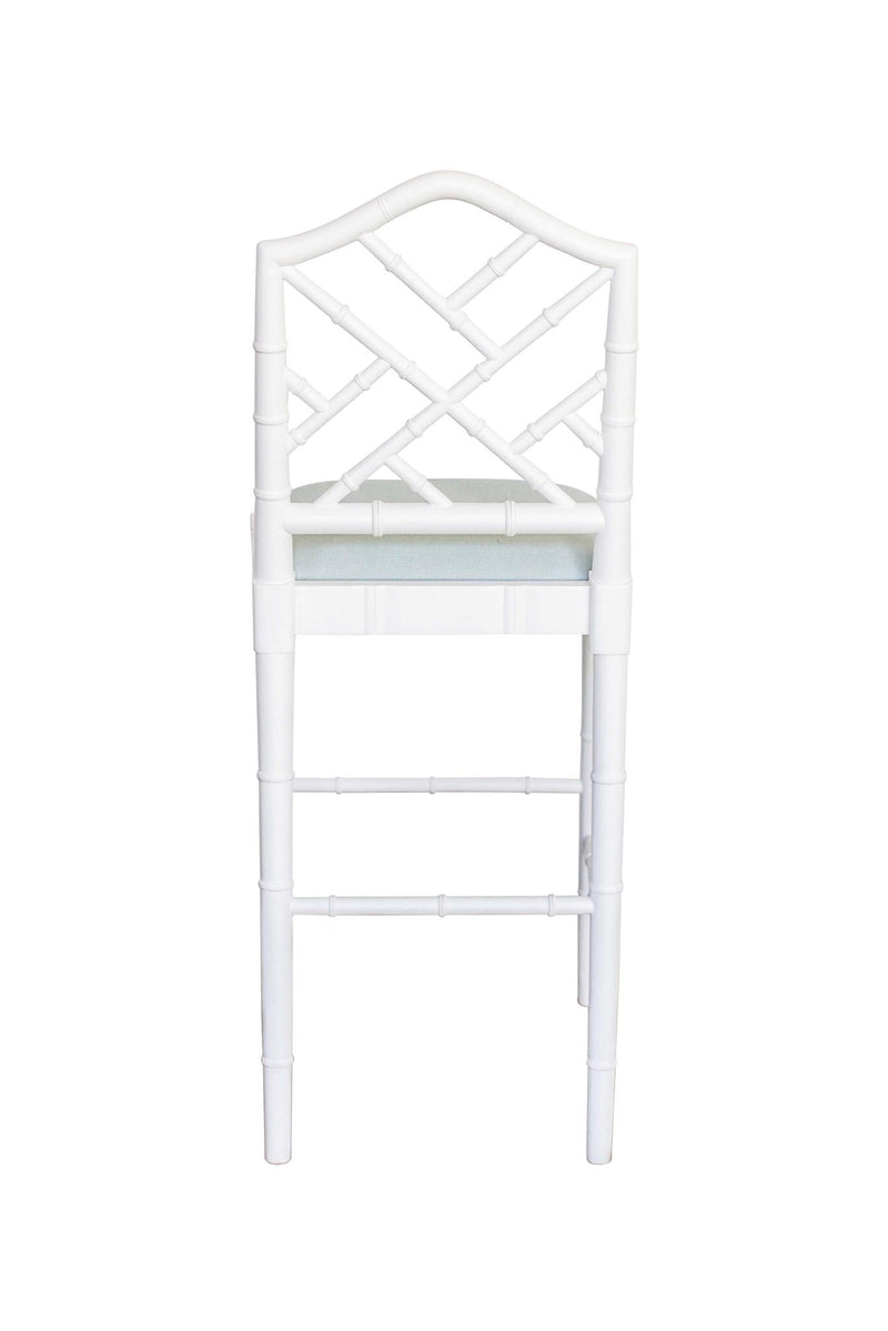 Chippendale Stool in White