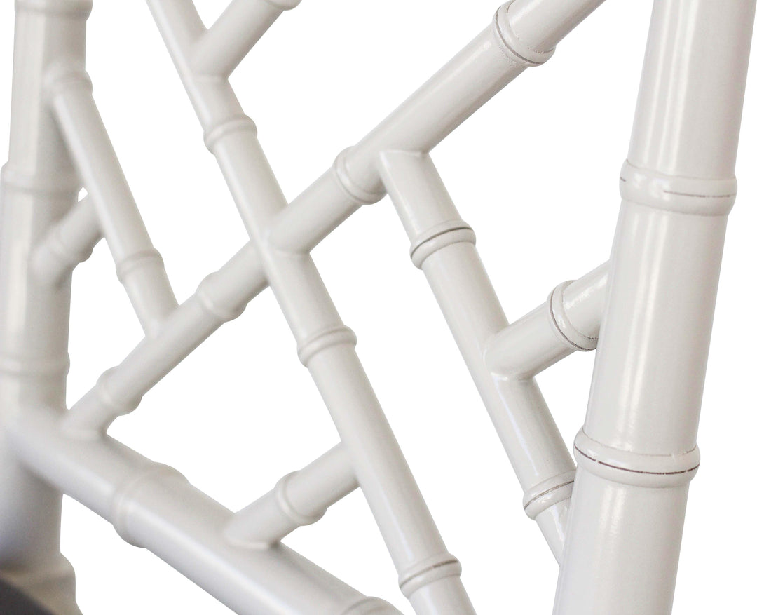 Chippendale Stool in White