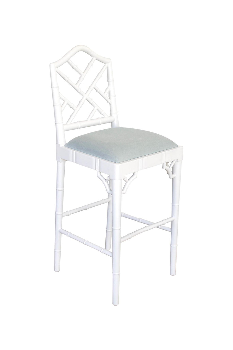 Chippendale Stool in White