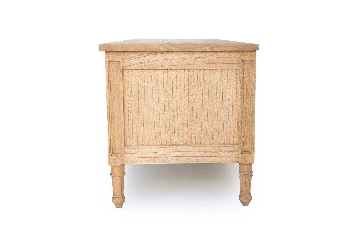 Coralie TV Entertainment Unit - Weathered Oak Rustic Charm Interiors
