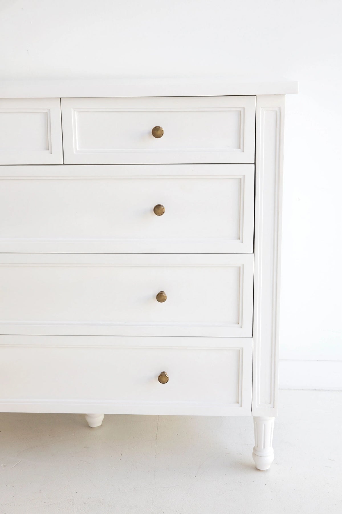 Coralie Tallboy in White Rustic Charm Interiors