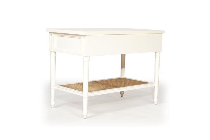 Coralie Nightstand in White