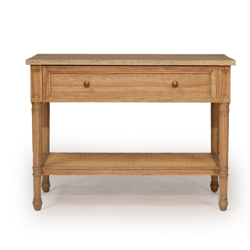 Coralie Nightstand in Weathered Oak