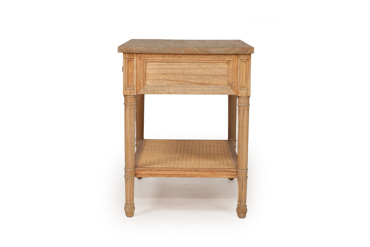 Coralie Nightstand in Weathered Oak