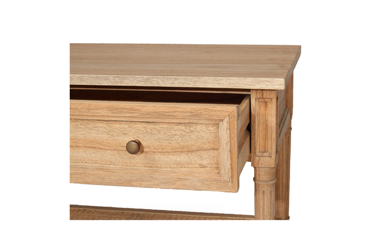 Coralie Nightstand in Weathered Oak