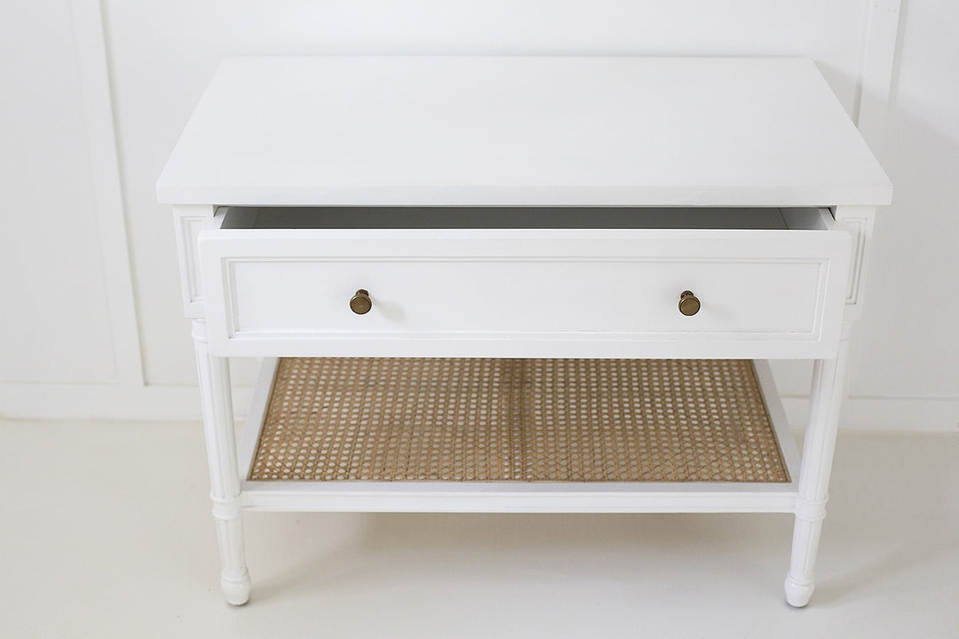 Coralie Nightstand in White