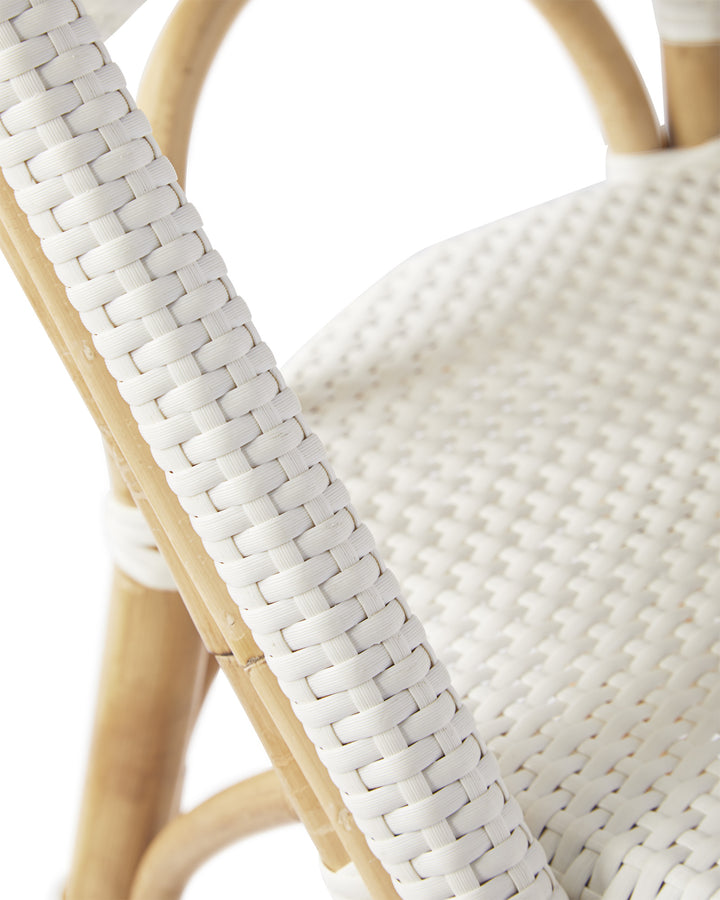 French Bistro Stool - Natural - White