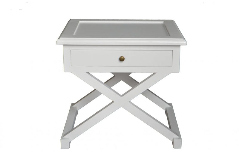 Knox Bedside Table - White
