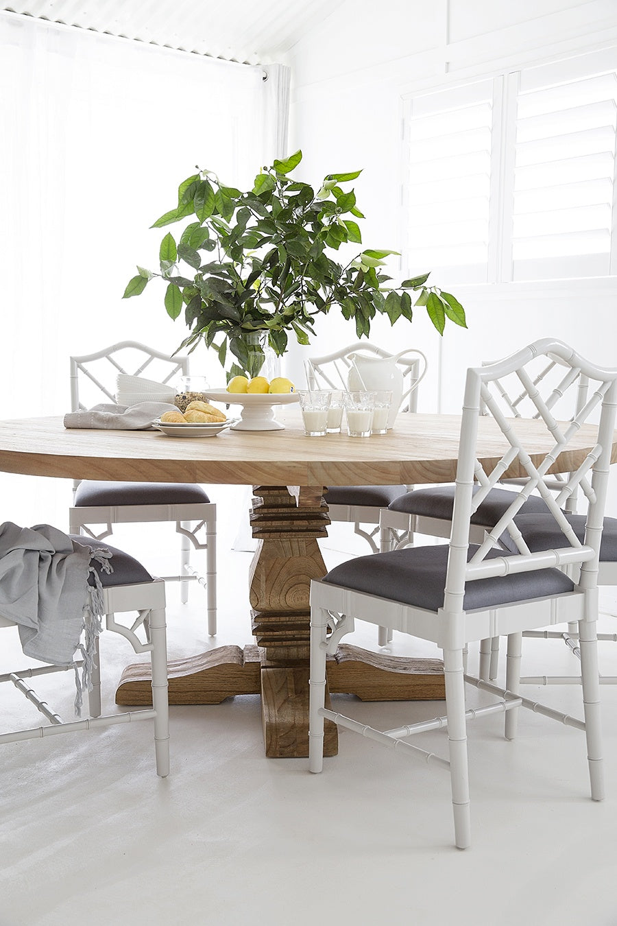 Chippendale Chair in White