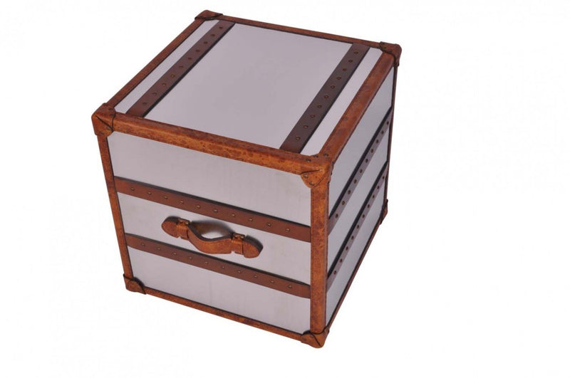 Trunk with Leather Trim