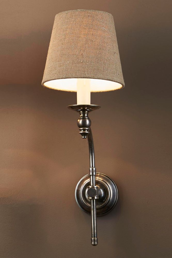 London Wall Sconce in Antique Silver