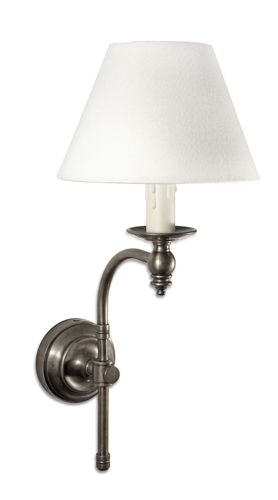 London Wall Sconce in Antique Silver