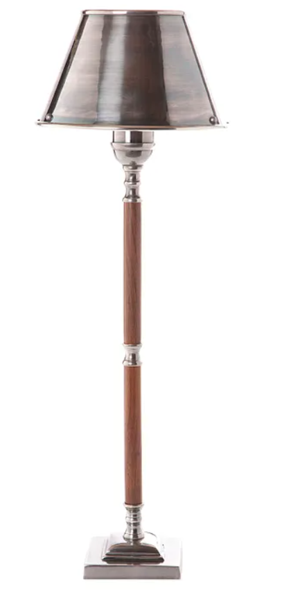 Brentwood Lamp in Antique Silver