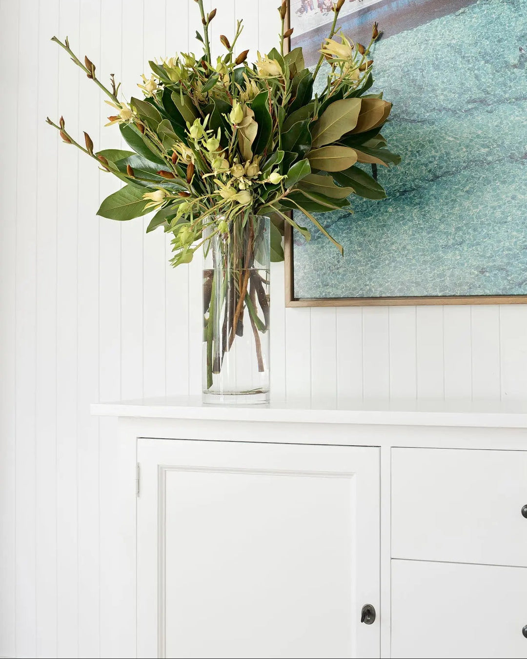 New England Buffet - Polar White | Rustic Charm Interiors