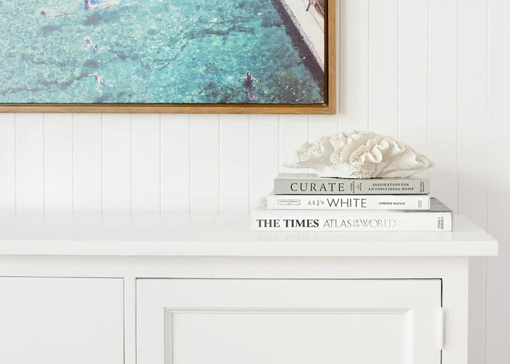 New England Buffet - Polar White | Rustic Charm Interiors