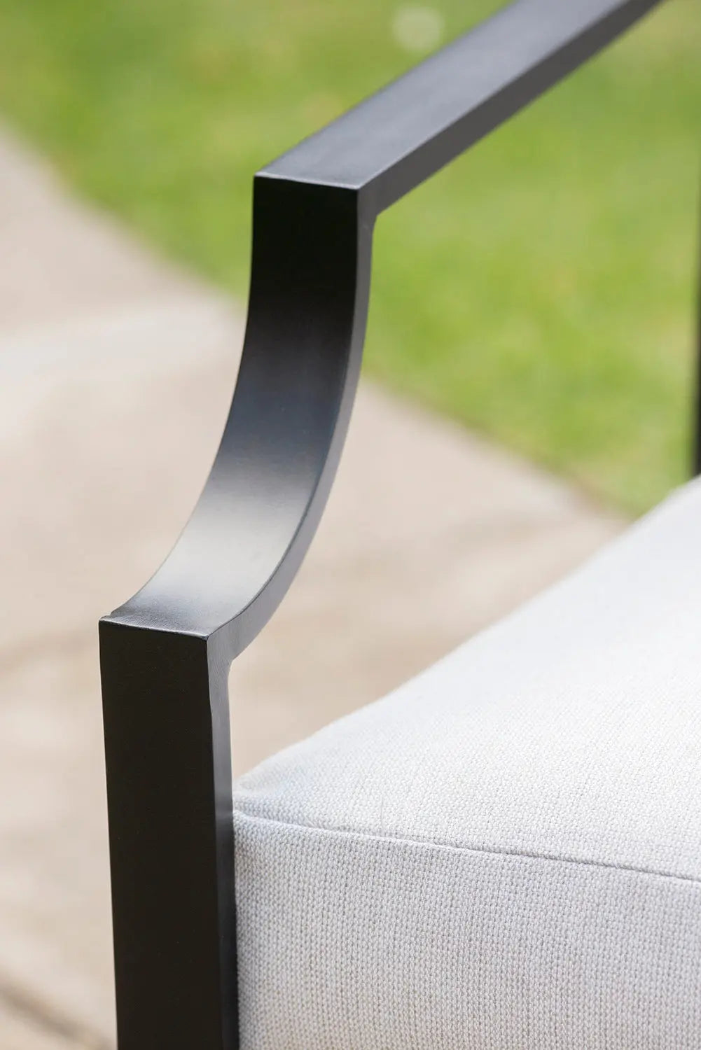 Portofino Outdoor Lounge Armchair in Black Rustic Charm Interiors