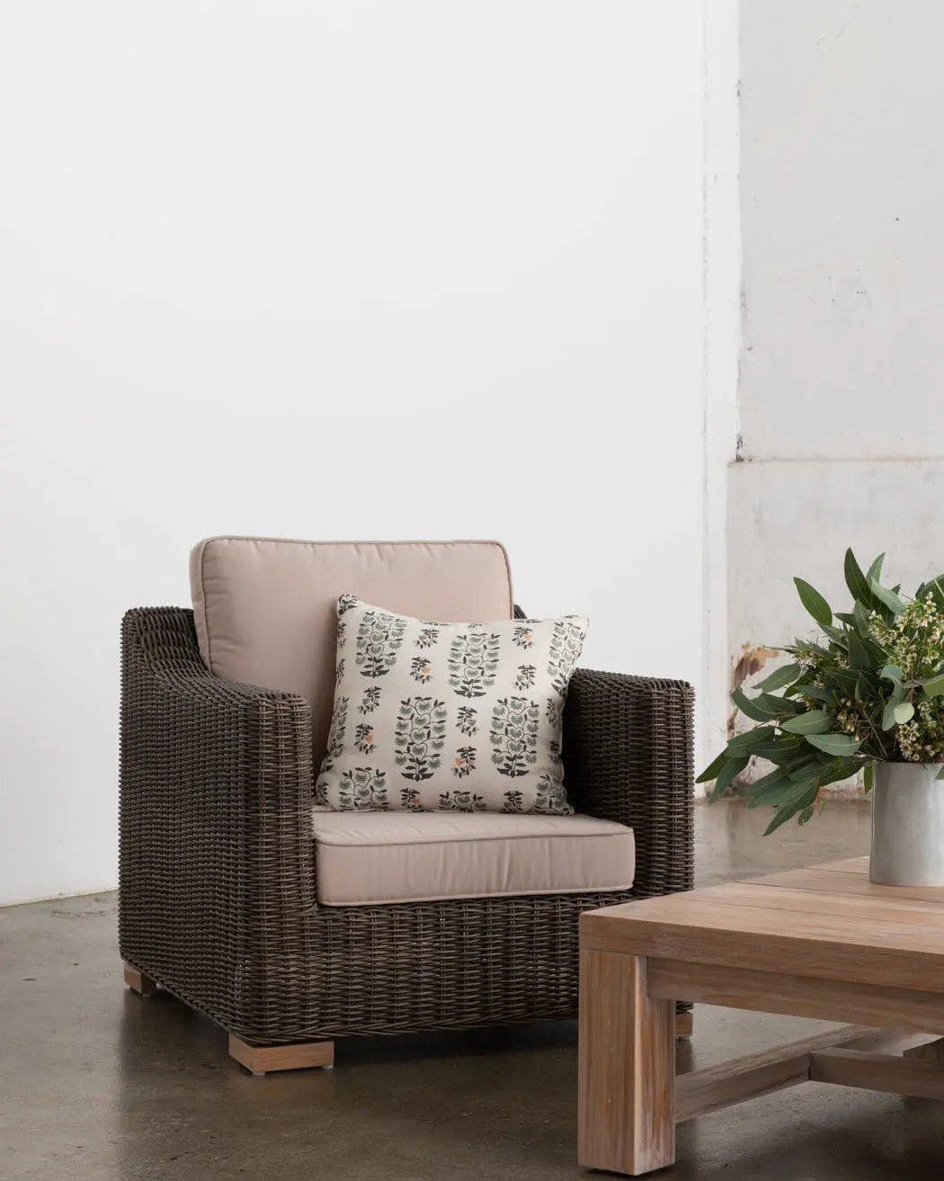 Provence Outdoor Armchair - Espresso - Archive Sale Rustic Charm Interiors